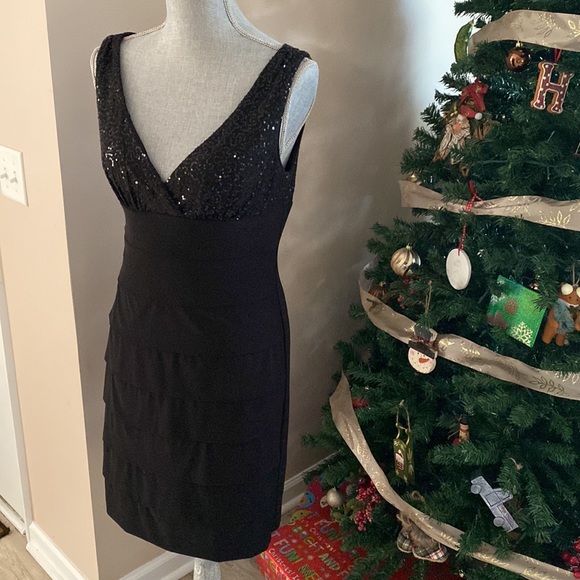 Dressbarn Collection Womens Black Dress - Picture 3 of 9